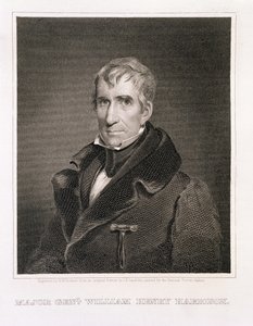 Generalmajor William Henry Harrison, graveret af Richard W. Dodson (1812-67)