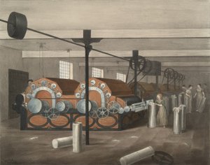 Carding, Progress of Cotton nr. 4, pub. 1840