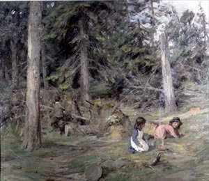 Omkring et lejrbål af James Riddel
