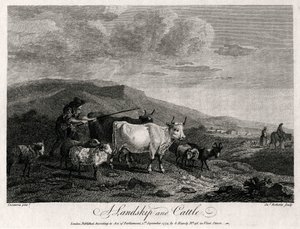 Et Landskip og Kvæg, 1774.
