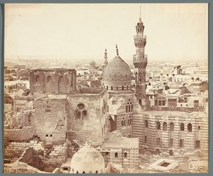 Egypten. Kairo. Udsigt over en af moskeerne af James Robertson