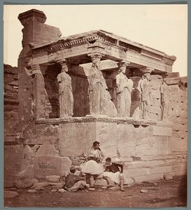 Erechtheion - tempel på Akropolis i Athen. af James Robertson