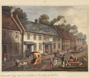 Hovedkvarter for hertugen af Wellington i landsbyen Waterloo, fra 