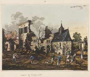 Interiør af Hougoumont, fra 