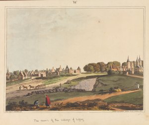 ?Ruinerne af landsbyen Ligny?, 1815 af James Rouse