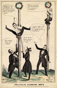 Political climbing boys, udgivet af J Baillie, H Bucholzer, New York, 1844