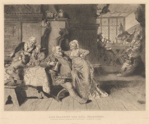 Jack Falstaff og Doll Tearsheet af James S. King