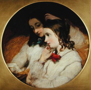 Studie af to piger af James Sant