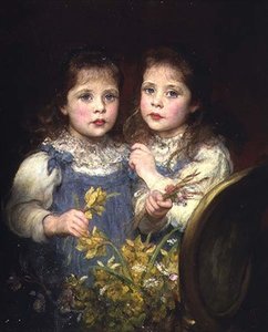 The Twins, ca. 1901 (olie på lærred) af James Sant