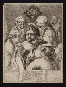 Pandemonium: satire over den politiske ustabilitet i Storbritannien efter Fox-North-koalitionens fald og dens udskiftning med William Pitt den Yngres regering, 1784