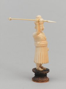 Sort bonde, skakbrik, Indien, 1820 ca af James Sharples