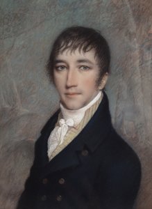 Clement Clarke Moore, 3/1810 (pastel på gråt papir) af James Sharples