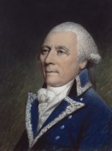 Mr Temple (pastel på gråt papir) af James Sharples