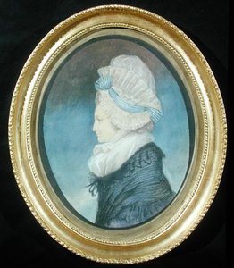 Fru Thrale (pastel på papir) af James Sharples