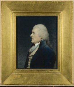 Thomas Jefferson, ca. 1797 (pastel på gråt papir) af James Sharples