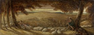 Aften græsgang, ca. 1860-70