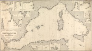 Kort over det vestlige Middelhav