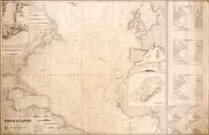 Kort over det nordlige Atlanterhav