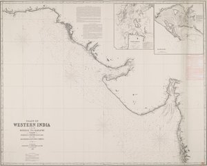 Vestindiens kyst fra Bombay til Karachi, hovedsageligt baseret på opmålinger foretaget efter ordre fra det ærede ostindiske kompagni.