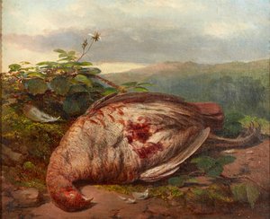 A Still Life of Dead Game (olie på lærred) af James Sr Hardy