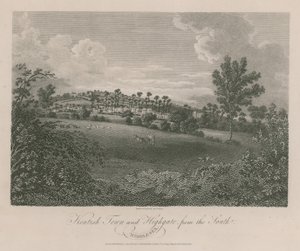 Kentish Town og Highgate, Middlesex, fra syd