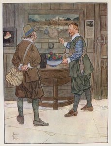 Illustration til The Compleat Angler af Izaak Walton