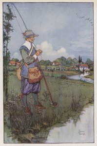 Illustration til The Compleat Angler af Izaak Walton af James Thorpe