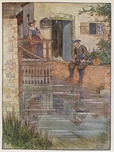 Illustration til The Compleat Angler af Izaak Walton
