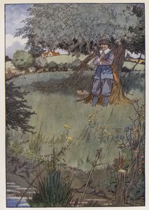 Illustration til The Compleat Angler af Izaak Walton