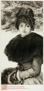 En tur i sneen af James Tissot