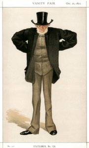 Newcastle on Tyne, Joseph Cowen, britisk politiker, 1872. af James Jacques Joseph Tissot