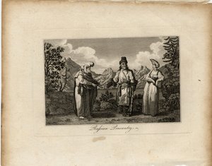 Russiske bondekjoler, ca 1775 af James Tookey