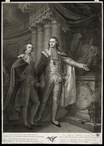 Portræt af storhertugerne Alexander Pavlovich og Konstantin Pavlovich af Rusland, 1797