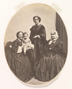 Fire generationer, ca. 1860.