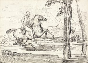 A Horseman in a Landscape, sandsynligvis en undersøgelse for 