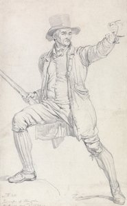 Et studie af den centrale karakter i Wards maleri "The Deer Stealer" af James Ward