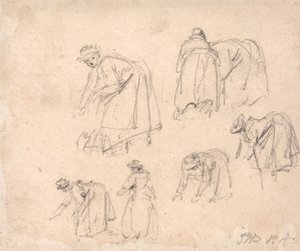 Figurstudier: Kvinder, der arbejder af James Ward
