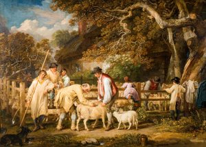 Fåreredning, 1828. af James Ward