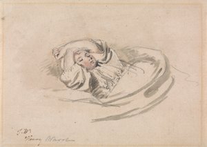 Kunstnerens søn, Henry, sover af James Ward