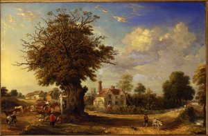 Yeldham Oak i Great Yeldham, Essex, 1833