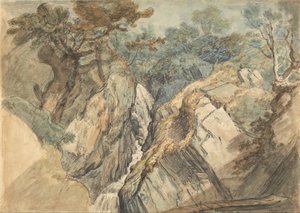 Vandfald, det nordlige Wales af James Ward