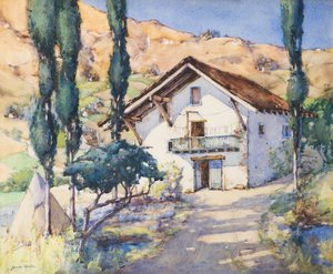 Fuenebri, Nordspanien, 20. århundrede (akvarel)