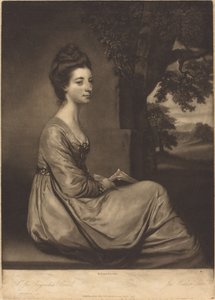 Jemima grevinde Cornwallis af James Watson after Sir Joshua Reynolds