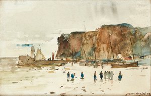 Havlandskab (blyant og akvarel)