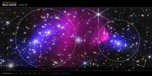 Bullet-stjernehoben (billede fra Webb og Chandra Compass) af James Webb Space Telescope (NASA)