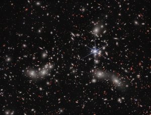 Pandoras Cluster (NIRCam-billede) af James Webb Space Telescope (NASA)