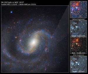 SN 2025pht i NGC 1637 af James Webb Space Telescope (NASA)