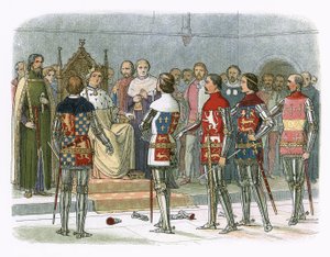 Arundel, Gloucester, Nottingham, Derby og Warwick før kong Richard II af James William Edmund Doyle