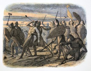 Død af kong Harold, Battle of Hastings, 1066 1864 af James William Edmund Doyle