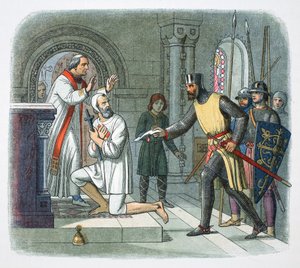 Hubert de Burgh taget fra helligdommen i Boisars, Frankrig, 1232 1864 af James William Edmund Doyle